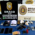 Rápida ação policial prende cinco pessoas acusadas de assalto e tráfico de drogas em Bagé