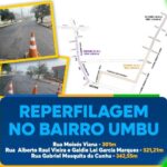 Bairro Umbu recebe obras de reperfilagem