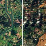 Imagens de satélite mostram alcance da destruição do ciclone no RS