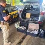 PRF flagra mulher com vinhos importados ilegalmente pela 6ª vez