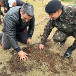 Bateria de Artilharia realiza plantio de mudas em celebração ao Dia de Proteção às Florestas