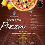 ASSANDEF promove venda de pizzas com diversos sabores para arrecadar fundos