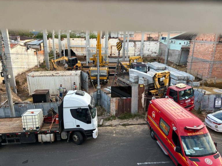 Operário morre após ser atingido por 03 placas de concreto de 1,5 toneladas cada em Livramento