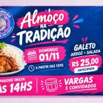 Escola de Samba Tradição promove almoço e roda de samba neste domingo